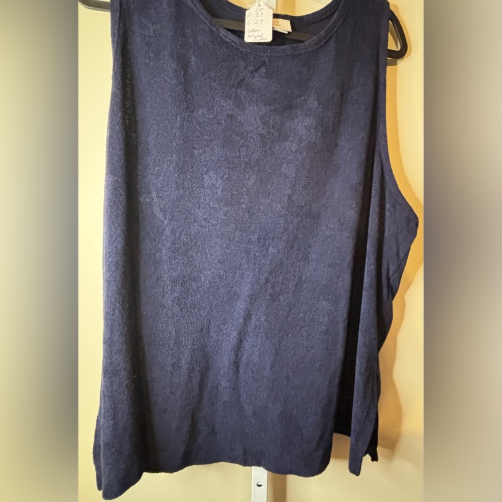 A New Day Women's Navy Sleeveless Top-3x